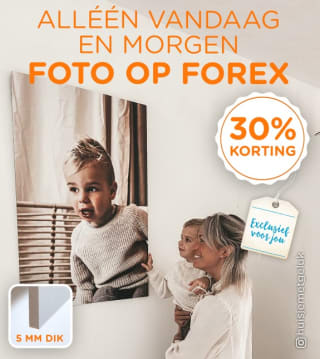 30% korting op een foto op forex bij Smartphoto