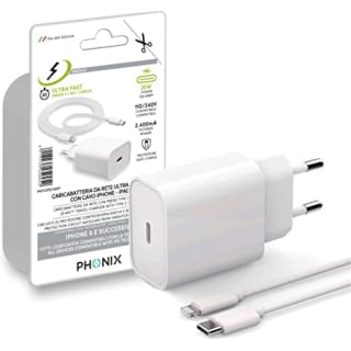 Cargador USB C 20W PD 3.0 Carga Rápida Tipo C Adaptador Lightening 1m por 6,99€
