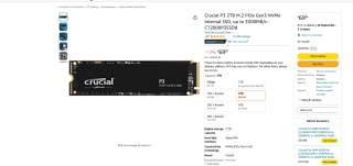 Crucial P3 2TB 3500MB/s por solo 69,99€