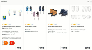 50% korting via de Lidl plus app op heel veel artikelen