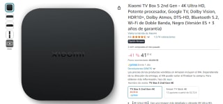 Xiaomi TV Box S 2nd Gen por 41,31€