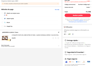 2 Paquetes de Punta de Lomo Extra 500g + Queso de regalo por 11,19€