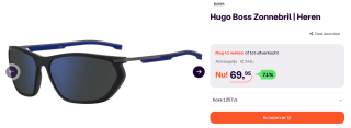 Hugo Boss Zonnebril Heren (BOSS 1257/S) voor €69,95 bij iBood