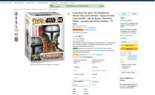 Funko Pop! Star Wars: The Mandalorian Mando Flying with Jet Pack por 16,10€