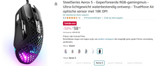 SteelSeries Aerox 5 Gaming Mouse voor €38,14 bij Amazon