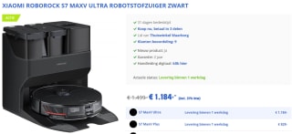 Xiaomi Roborock S7 MaxV Ultra Robotstofzuiger Zwart voor €1.184 bij Accessmarket