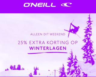 25% extra korting op winterlagen bij O'Neill