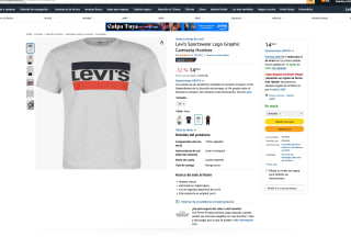 Camiseta Levi's Sportswear Logo Graphic Hombre por solo 14,50€