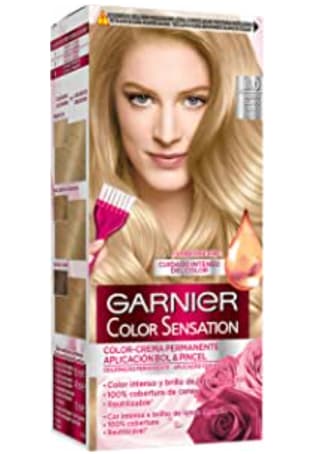 Pack 3 Garnier Color Sensation - Tinte Permanente Rubio Luminoso 8.0 por 6.09€