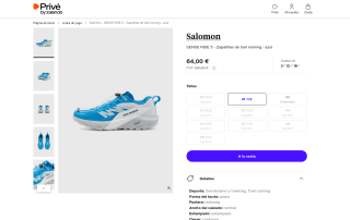 Zapatillas Salomon Sense Ride 5 para trail running por 64€