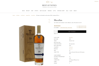 The Macallan 30 Años Double Cask Scotch Whisky 70cl por 3.509€