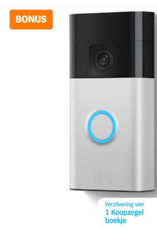 RING Battery Video Doorbell - Slimme deurbel voor €52 in de AH voordeelshop