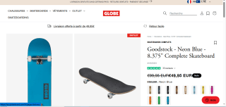 Stakeboard complet Globe Goodstock 8.375" à 49,95€