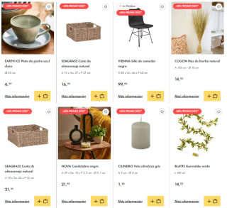 Hasta 70% dto en Stock Fuera, de la tienda Casa