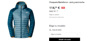 Chaqueta de Mujer The North Face Bettaforca Down por 114.99€