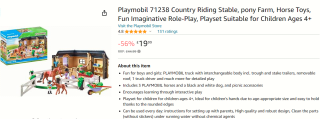 Playmobile Manege (71238) voor €23,18 bij Amazon