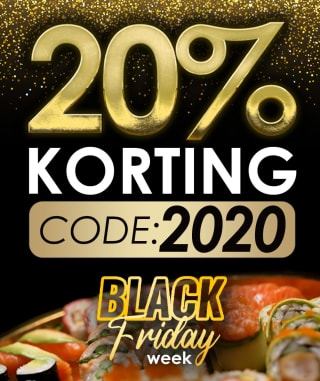 20% korting op je bestelling bij SushiPoint