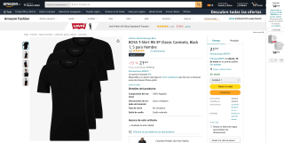 3 camisetas HUGO BOSS por 21€