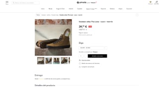 Zapatillas VANS THE LIZZIE en cuero por 39,99€