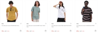 Recopilacion de Camisetas VANS al 50% de Descuento en El Corte Inglés