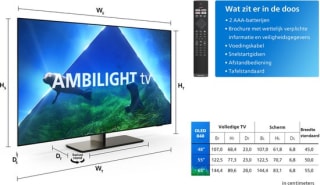 Philips 55OLED848 4K OLED TV (2023) voor €1.161,75 bij Bol.com