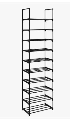 Zapatero, Organizador de Zapatos, 10 Baldas de 30 x 45 x 174 cm por 8.99€