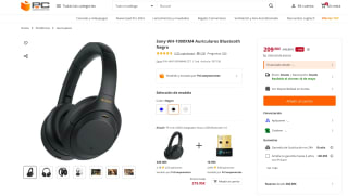Auriculares Sony WH-1000XM4 Bluetooth Negro por solo 209€