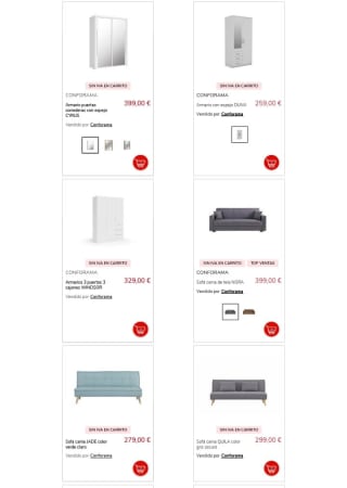 Días SIN IVA en Conforama.