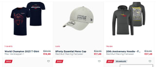 Tot 60% korting op veel merch in de Max Verstappen shop