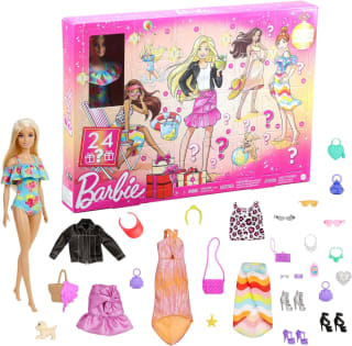 Barbie Adventskalender met Barbie-pop (30,40-cm), voor €14,99 bij Amazon