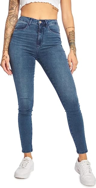 Only Dames Skinny Jeans Donker Denim Blauw voor €11,99 bij Amazon