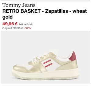 Zapatillas de Mujer Tommy Jeans RETRO BASKET por 42.46€