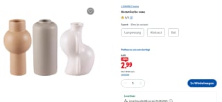 LIVARNO home Keramische vaas voor €2,99 in de Lidl webshop