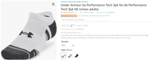 3 pares calcetines Under Armour Ua Performance por 4.75€