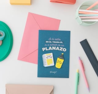 Mr.Wonderful Postal Si tú estás en el trabajo, ir a currar es un planazo por 1,98€.