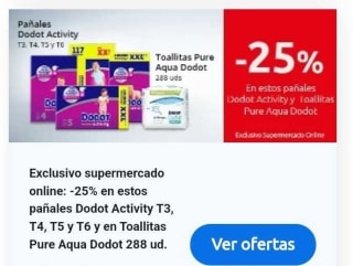 -25% de Descuento en Dodot desde Carrefour.