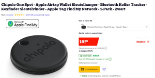 Chipolo ONE Spot - Bluetooth Tracker voor €19,99 bij Bol.com
