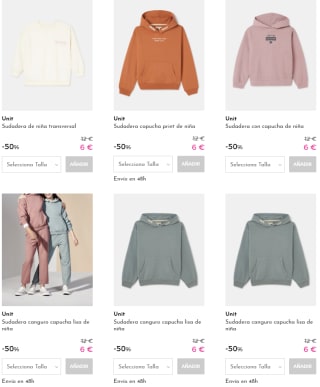 Sudaderas para niños por 6€