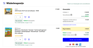 2e halve prijs op geselecteerde speelgoed bij Bol