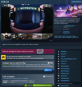 F1 24 voor €28 bij Steam