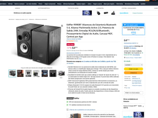 Altavoces Edifier R990BT de Estantería Bluetooth 5.4 Altavoz Multimedia Activo 2.0 Potencia de Salida 24W Entradas RCA/AUX/Bluetooth por solo 64,50€