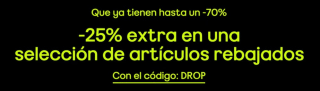 Oferta hasta 70% + 25% EXTRA descuento en tus compras en Asos