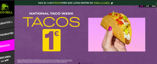 Tacos a tan solo 1€ de Taco Bell