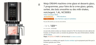 Ninja - Creami Ice Cream Maker voor €190,58 bij Amazon