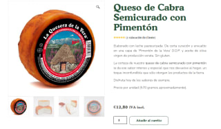 Queso de Cabra Semicurado con Pimentón por 12,80€