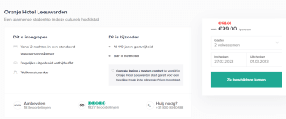 2 personen, 2 overnachtingen + ontbijt in Oranje Hotel Leeuwarden vanaf €99 p.p. via Travelcircus