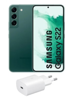 Samsung Galaxy S22 5G 256GB Verde + cargador 25W por 599€