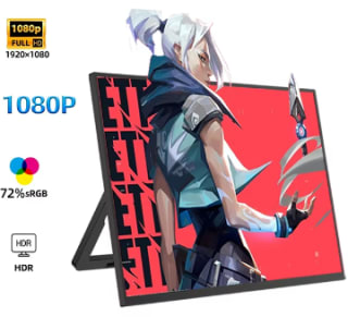 Monitor portátil de 14 pulgadas, 1080P, 1920x1080, 16:9, IPS, HDMI por 50,20€