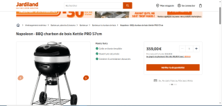 BBQ charbon de bois Kettle PRO Napoleon Rodeo PRO 57 Leg3 à 359€