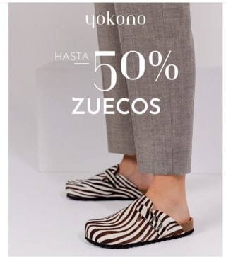 Hasta 50% descuento en Zuecos